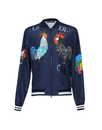 Dolce & Gabbana Jackets In Dark Blue