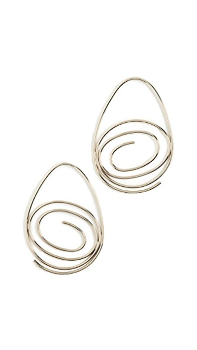 Shop Anndra Neen Lupe Earrings In Silver