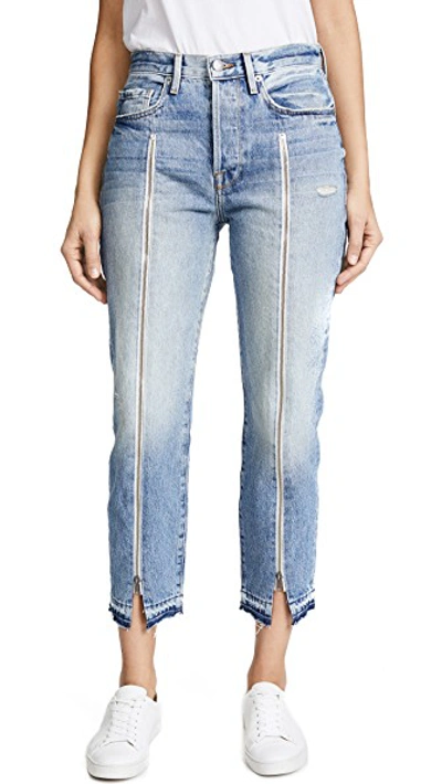 Shop Frame Le Original Jeans With Zipper In Fairplex