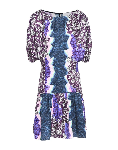 Shop Peter Pilotto Short Dresses In Purple