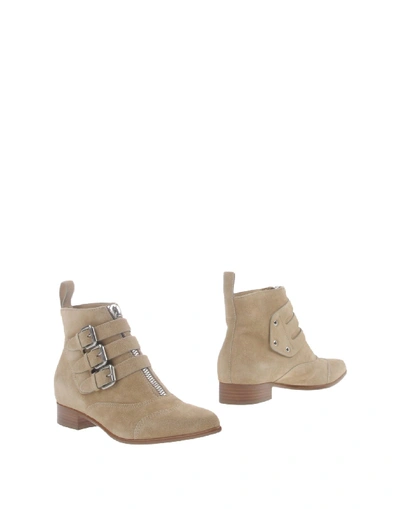 Shop Tabitha Simmons Ankle Boot In Beige