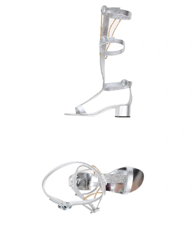 Shop Giuseppe Zanotti Sandals In Silver