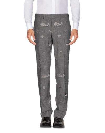 Shop Thom Browne Casual Pants In Grey
