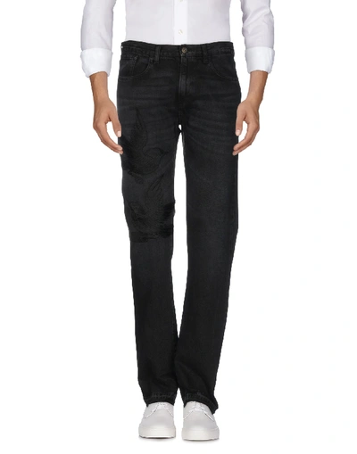 Shop Gucci Denim Pants In Black