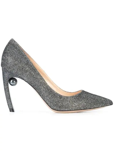 Shop Nicholas Kirkwood Maeva Pearl Pumps - Metallic