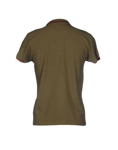 Shop Invicta Polo Shirts In Military Green