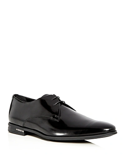 Shop Paul Smith Men's Coney Leather Plain Toe Oxfords In Black