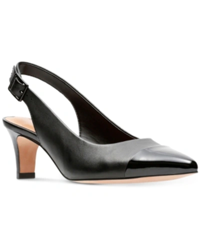 Shop Clarks Collection Women's Crewso Emmy Slingback Pumps Women's Shoes In Black