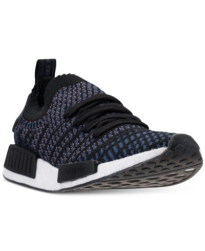Shop Adidas Originals Adidas Women's Nmd R1 Stlt Primeknit Casual Sneakers From Finish Line In Core Black/ash Pink/noble