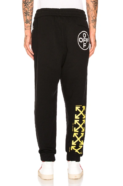 Shop Off-white Temperature Sweatpants In Black