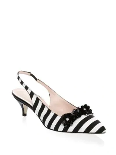 Shop Kate Spade Olima Slingback Pumps In Black