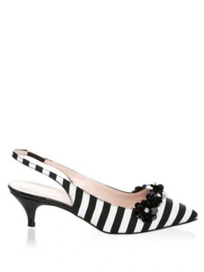 Shop Kate Spade Olima Slingback Pumps In Black