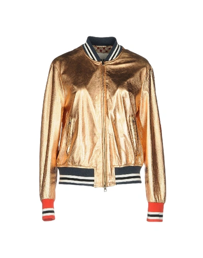 Shop Bazar Deluxe Jackets In Copper