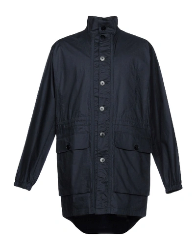 Shop Helbers Full-length Jacket In Dark Blue