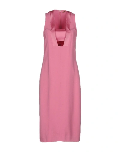 Shop Adam Lippes Knee-length Dress In Pink