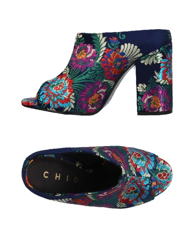 Shop Chio Woman Sandals Blue Size 9 Textile Fibers