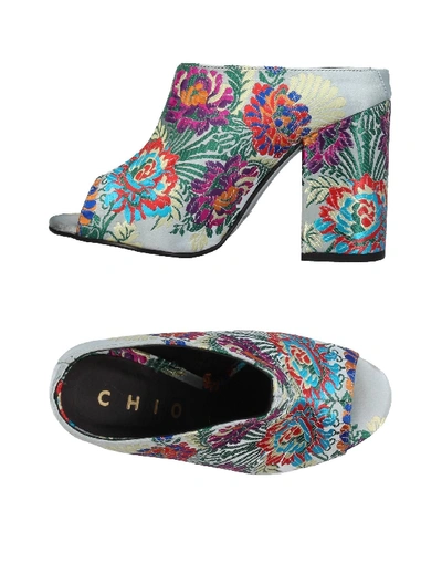 Shop Chio Woman Sandals Grey Size 8 Textile Fibers