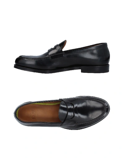 Shop Fabi Loafers In Black