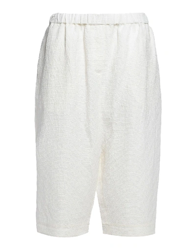 Shop Adam Lippes Cropped Pants & Culottes In Ivory