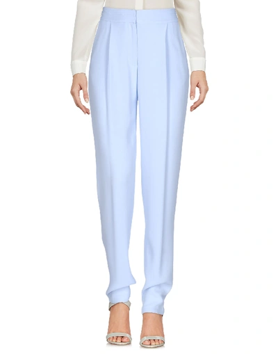 Shop Adam Lippes Casual Pants In Sky Blue