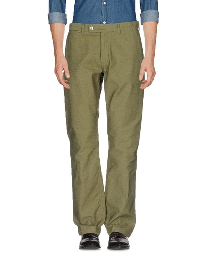 Shop Battenwear Casual Pants In Military Green