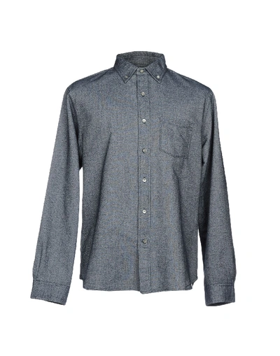 Shop Alex Mill Patterned Shirt In Dark Blue