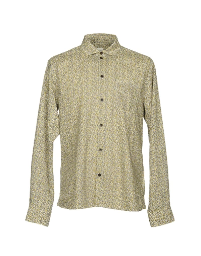 Shop Albam Patterned Shirt In Yellow