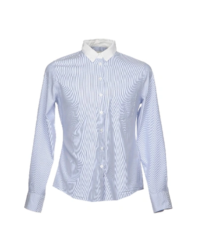 Shop Band Of Outsiders Striped Shirt In Sky Blue