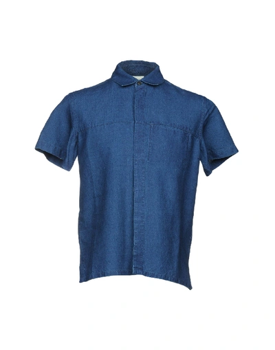 Shop Simon Miller Linen Shirt In Blue