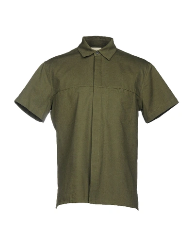 Shop Simon Miller Solid Color Shirt In Military Green