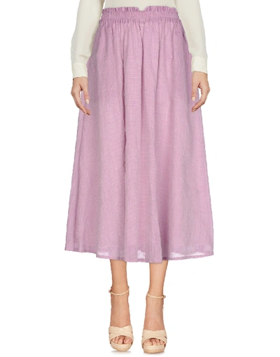 Shop Renli Su 3/4 Length Skirts In Light Purple