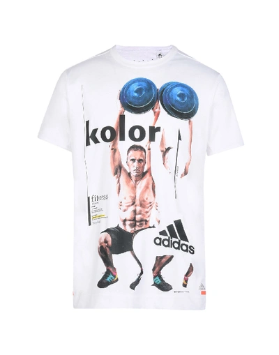 Shop Adidas By Kolor T-shirts In White