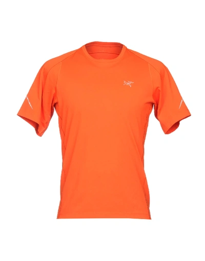Shop Arc'teryx T-shirt In Orange