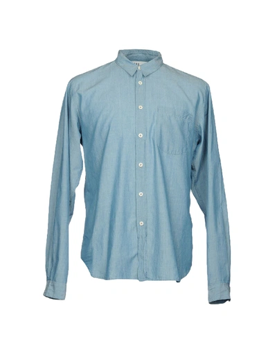Shop Mhl By Margaret Howell Denim Shirt In Blue