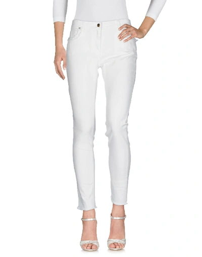 Shop Etro Denim Pants In White