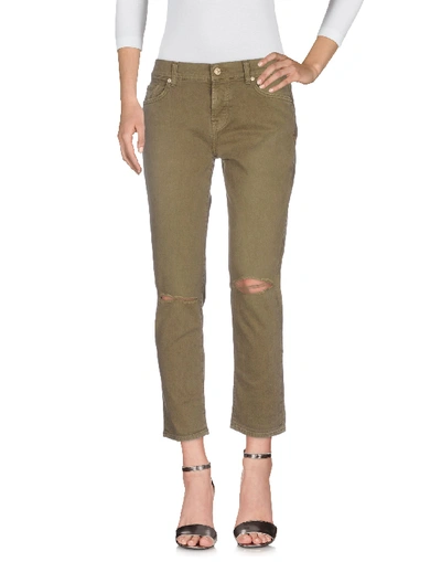 Shop 7 For All Mankind Jeans In Military Green
