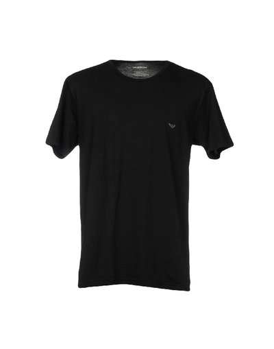 Shop Emporio Armani Undershirt In Black