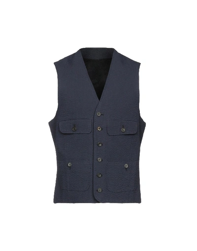 Shop Thom Sweeney Suit Vest In Dark Blue