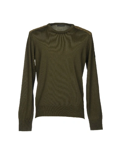 Shop Belstaff Sweaters In Military Green