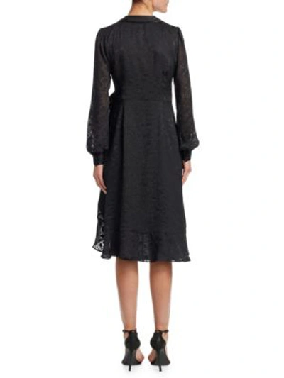 Shop Nanette Lepore Romeo Wrap Dress In Black