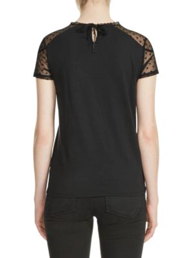 Shop Maje Tibor Tee-shirt In Black