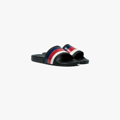 Shop Gucci Rubber Slide Sandals In Black
