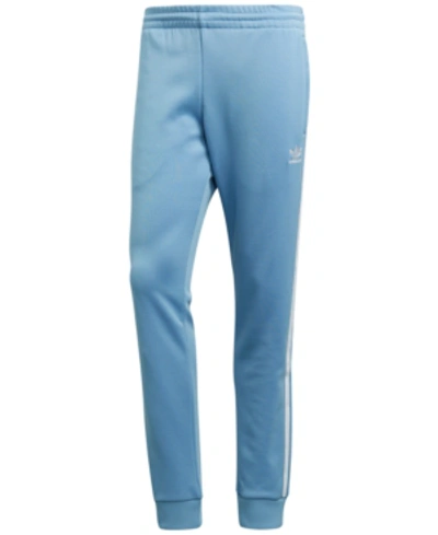 Shop Adidas Originals Men's Superstar Adicolor Track Pants In Blue