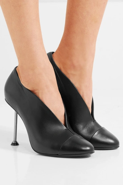 Shop Victoria Beckham Leather Pumps In Black