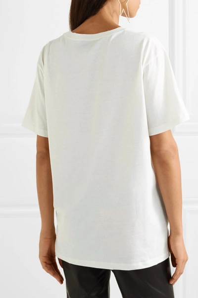 Shop Gucci Oversized Printed Stretch-cotton Jersey T-shirt