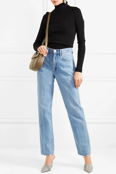 Shop Goldsign The Classic Fit High-rise Straight-leg Jeans In Light Denim