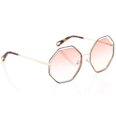 Shop Chloé Poppy Sunglasses In Pink