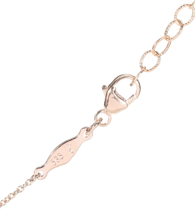 Shop Jacquie Aiche Eyelash Rose Quartz And 14kt Gold Necklace In Pink