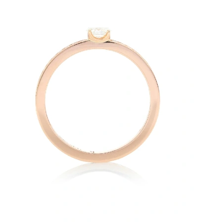 Shop Repossi Harvest 18kt Rose Gold Ring With Diamonds In Pink