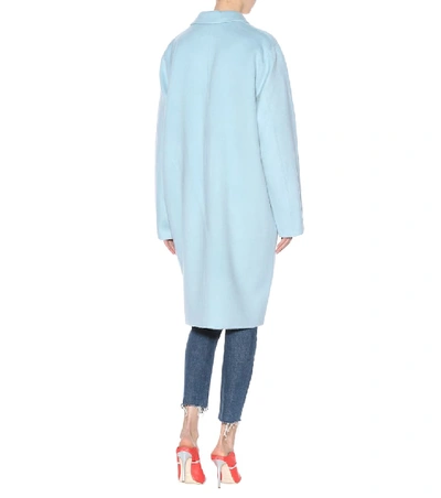 Shop Acne Studios Avalon Wool And Cashmere Coat In Blue